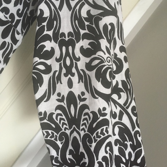 Large size 3/4 sleeve tunic top from Jones New York in Black and White - Picture 4 of 6